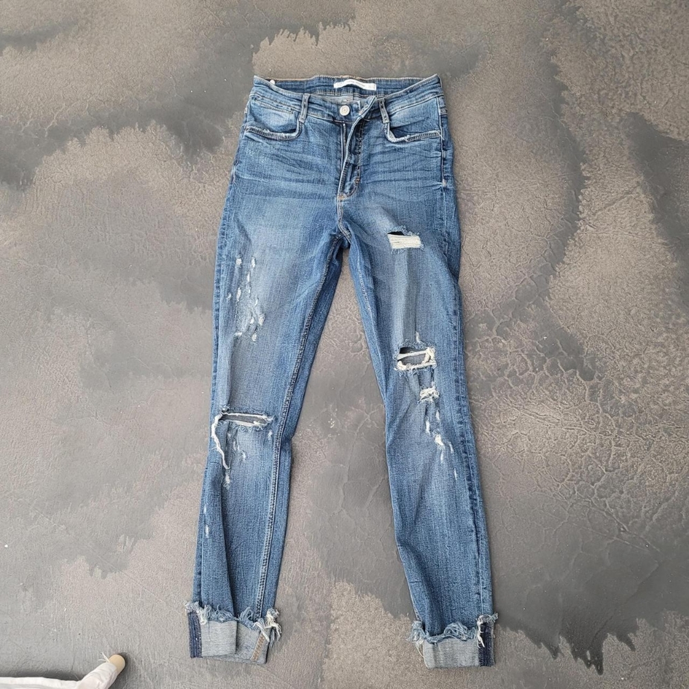 Zara distressed jeans